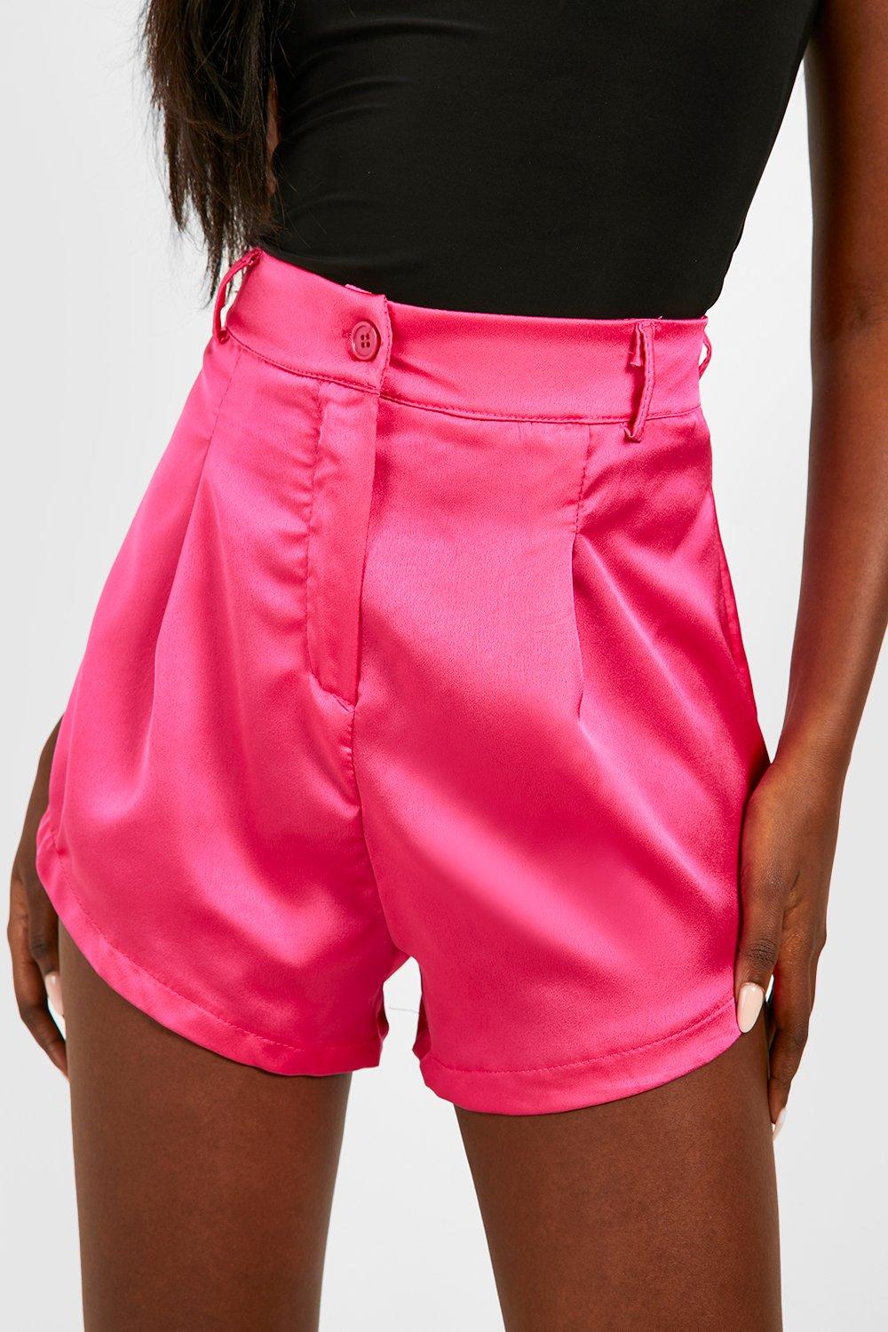 Satin Tailored Short boohoo